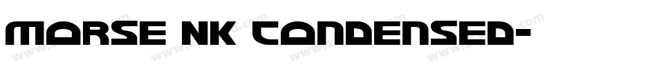 Morse NK Condensed字体转换